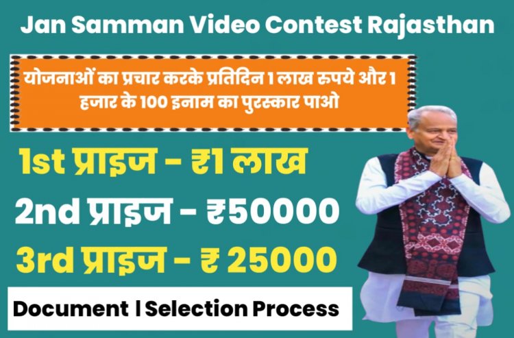 एक भी परिवार महंगाई राहत योजनाओं के लाभ से न रहे वंचित : मुख्यमंत्री - मुख्यमंत्री ने लॉन्च किया जन सम्मान वीडियो कॉन्टेस्ट - योजनाओं के वीडियो अपलोड कर आमजन प्रतिदिन जीत सकते हैं पुरस्कार