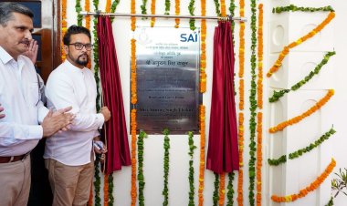 केंद्रीय युवा कार्यक्रम और खेल मंत्री श्री अनुराग सिंह ठाकुर ने एनएस एनआईएस पटियाला में 13 करोड़ रुपये की लागत से विकसित होने वाली बुनियादी ढांचा परियोजनाओं का शुभारंभ किया