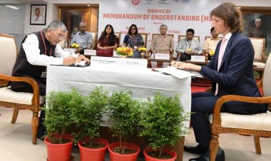 भारतीय रेलवे के गति शक्ति विश्वविद्यालय (जीएसवी) वडोदरा और एयरबस के बीच एयरोस्पेस शिक्षा और अनुसंधान के लिए समझौता ज्ञापन